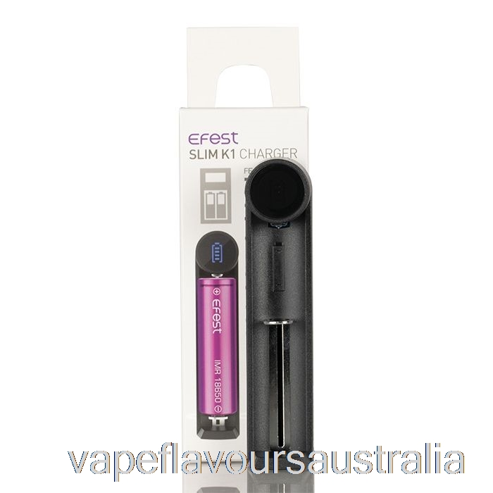 Vape Flavours Australia Efest SLIM K1 Single-Slot Battery Charger