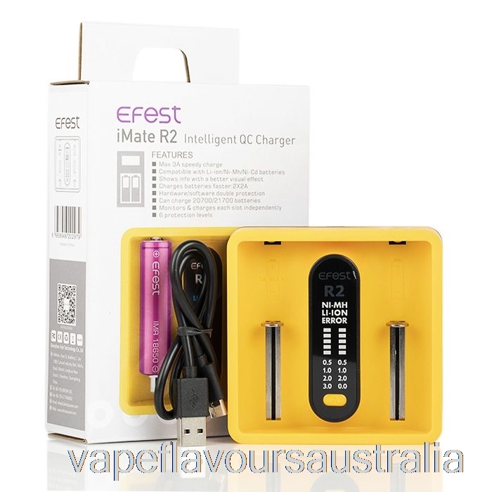 Vape Nicotine Australia Efest iMATE R2 Intelligent QC Charger