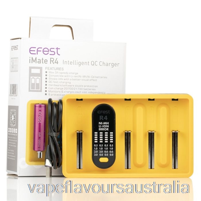 Vape Flavours Australia Efest iMATE R4 Intelligent QC Charger