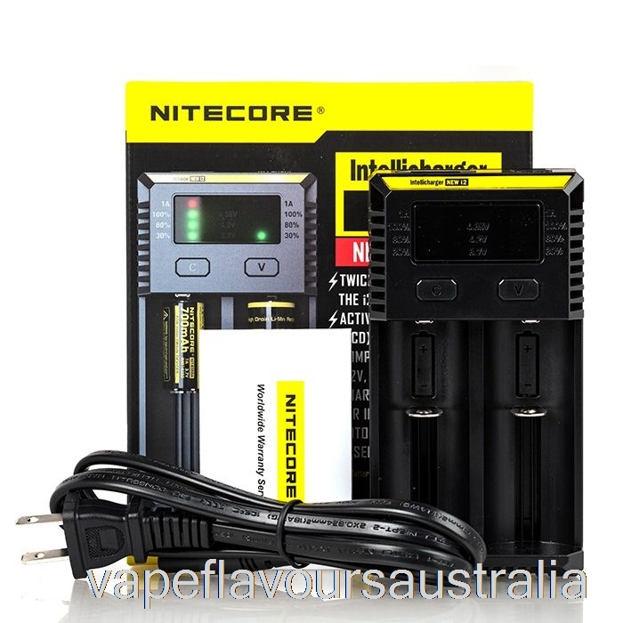 Vape Nicotine Australia Nitecore i2 Battery Charger (2-Bay)